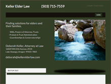 Tablet Screenshot of kellerelderlaw.com
